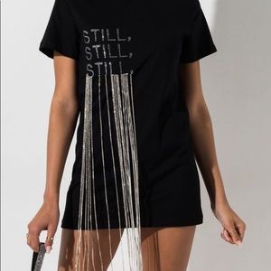 Black Rhinestone tee “ Still..”